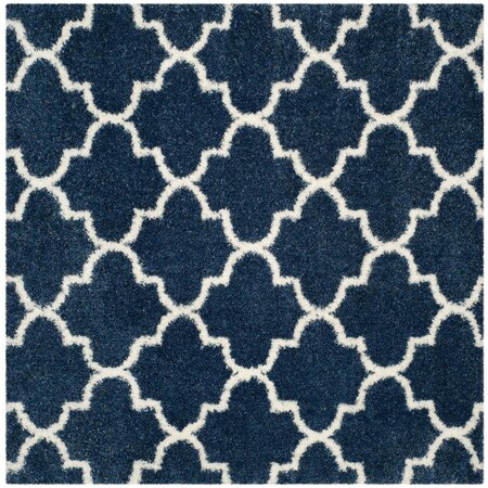 Safavieh Montreal Shag Square RugBlue & Ivory 6 ft. 7 in. x 6 ft. 7 in. SGM832A-7SQ